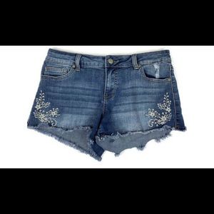 Altar’d State Embroidered Jean Shorts
